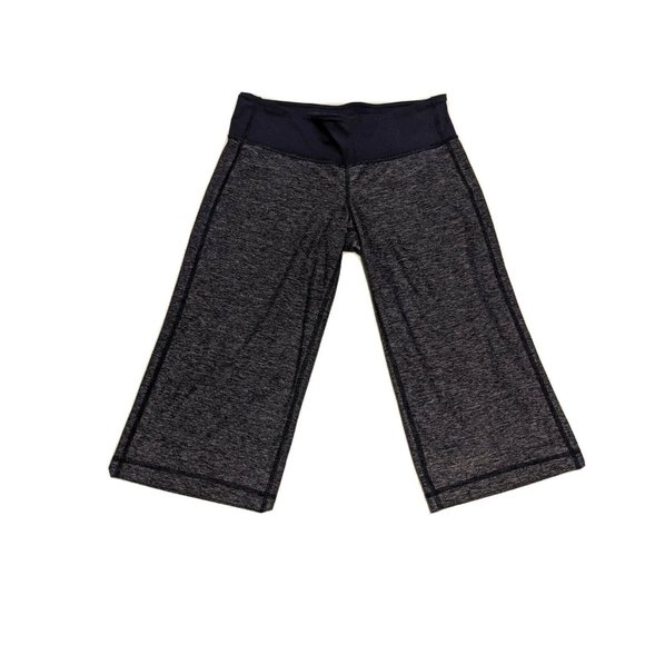 LULULEMON CROPPED LEGGINGS Size 4 - Gray/DarkBlue - Picture 1 of 9